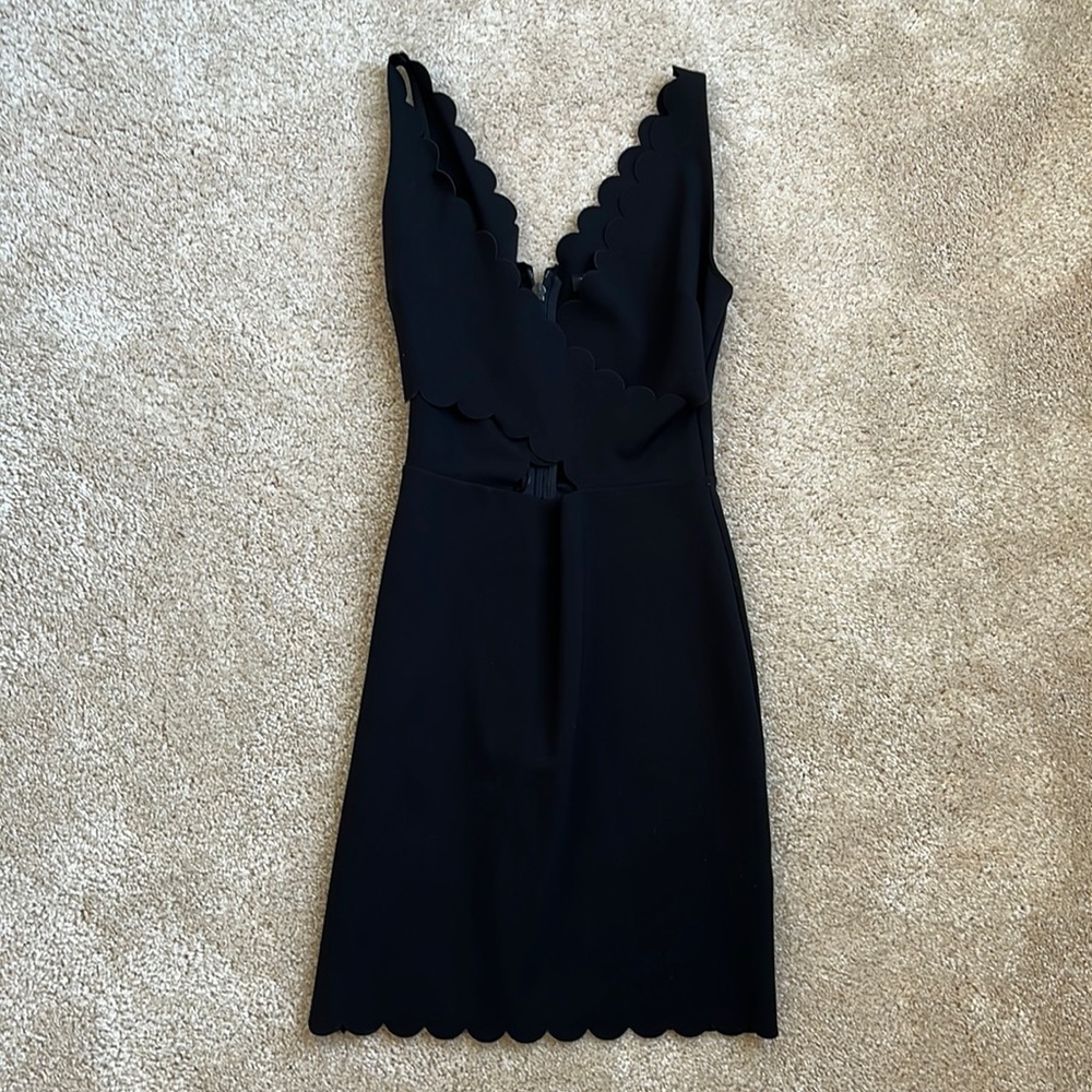 Topshop Scalloped Bodycon Dress